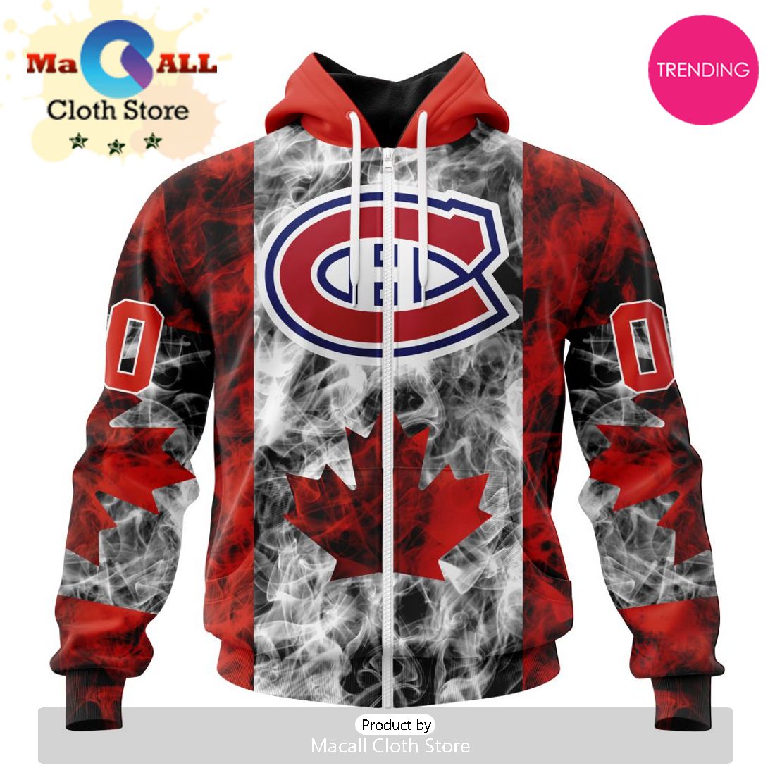NHL Montreal Canadiens Special Design For Canada Day 3D Hoodie