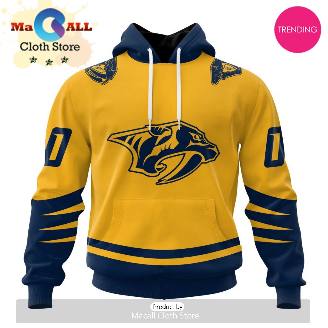 NHL Nashville Predators Special Two-tone Design 3D Hoodie