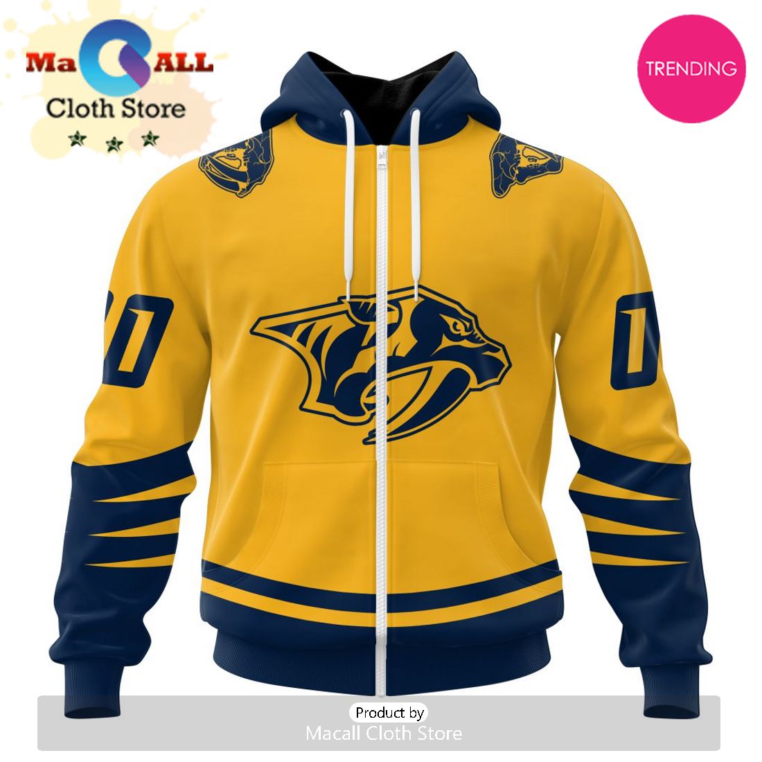 NHL Nashville Predators Special Two-tone Design 3D Hoodie