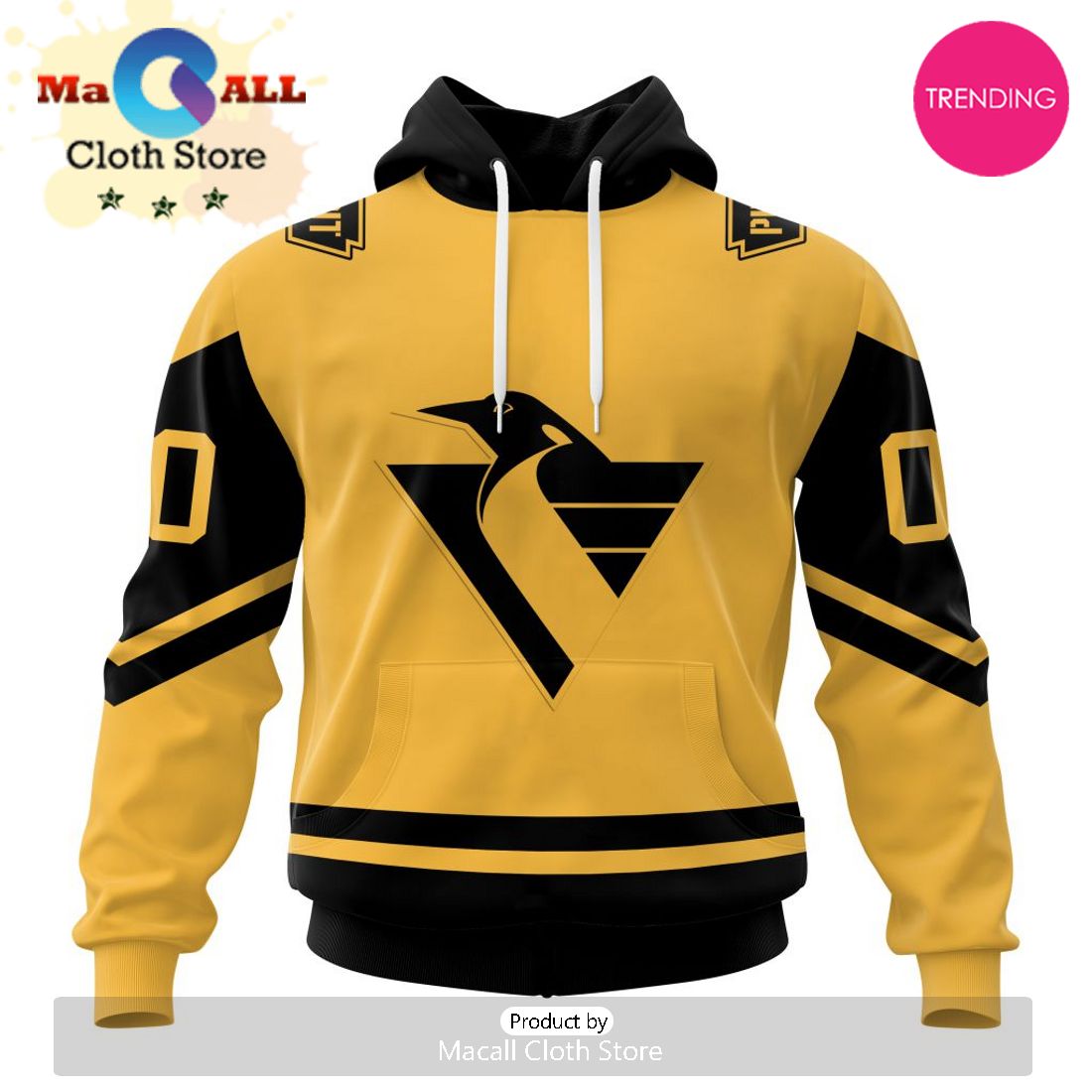 NHL Pittsburgh Penguins Special Two-tone Design 3D Hoodie NHL Pittsburgh Penguins Special Two-tone Design 3D Hoodie