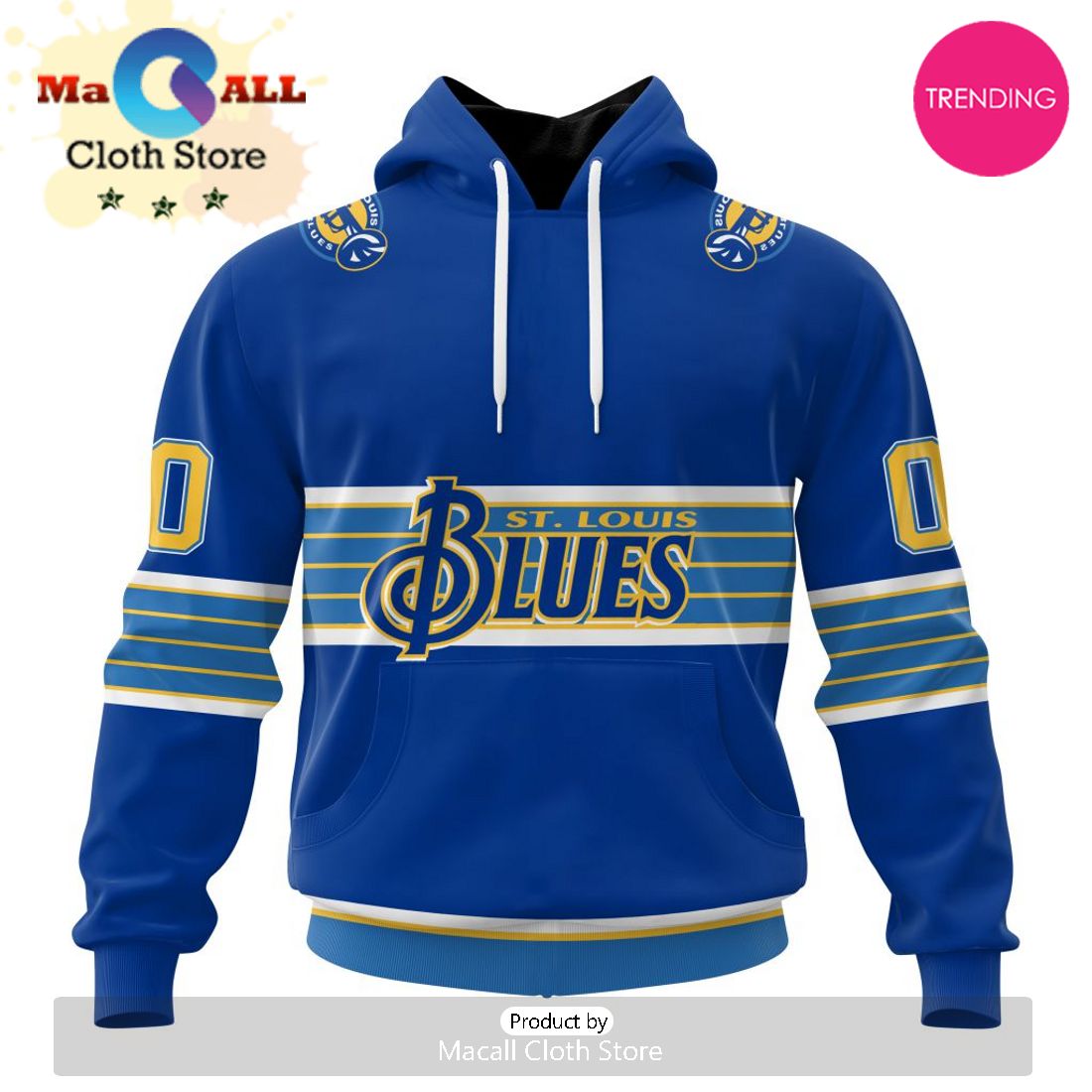 NHL St. Louis Blues Personalized Alternate Concepts Kits 3D Hoodie
