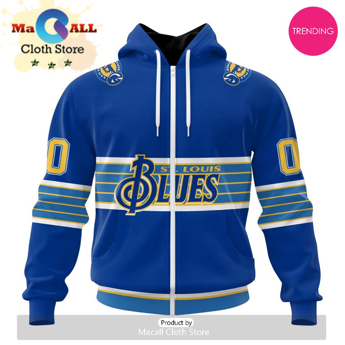 NHL St. Louis Blues Personalized Alternate Concepts Kits 3D Hoodie