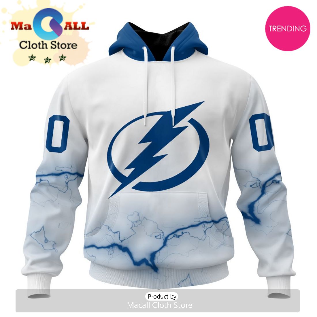 NHL Tampa Bay Lightning Special Whiteout Design 3D Hoodie