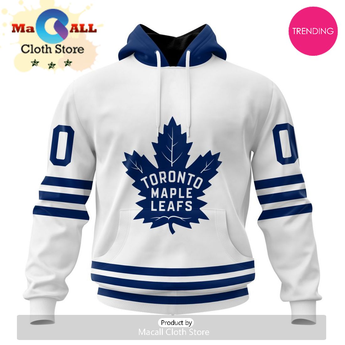 NHL Toronto Maple Leafs Special Whiteout Design 3D Hoodie