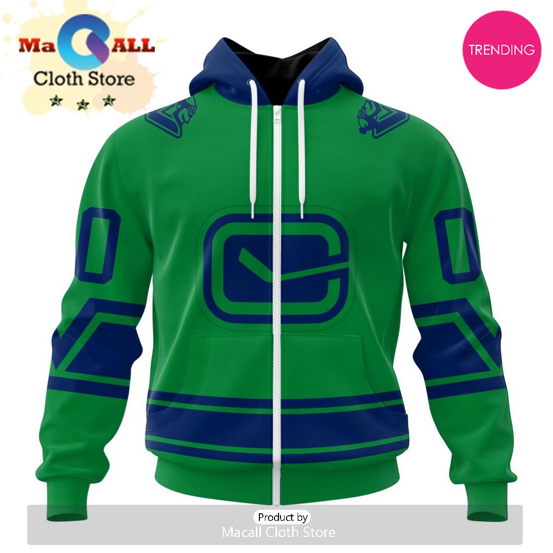 NHL Vancouver Canucks Special Two-tone Design 3D Hoodie