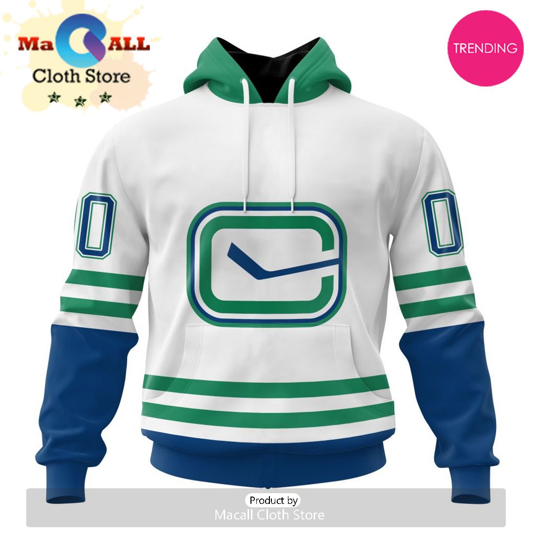 NHL Vancouver Canucks Special Whiteout Design 3D Hoodie
