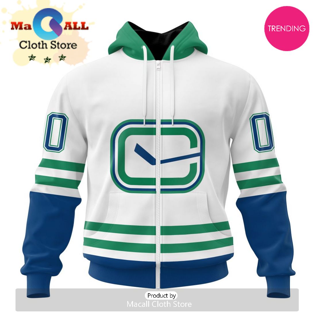 NHL Vancouver Canucks Special Whiteout Design 3D Hoodie
