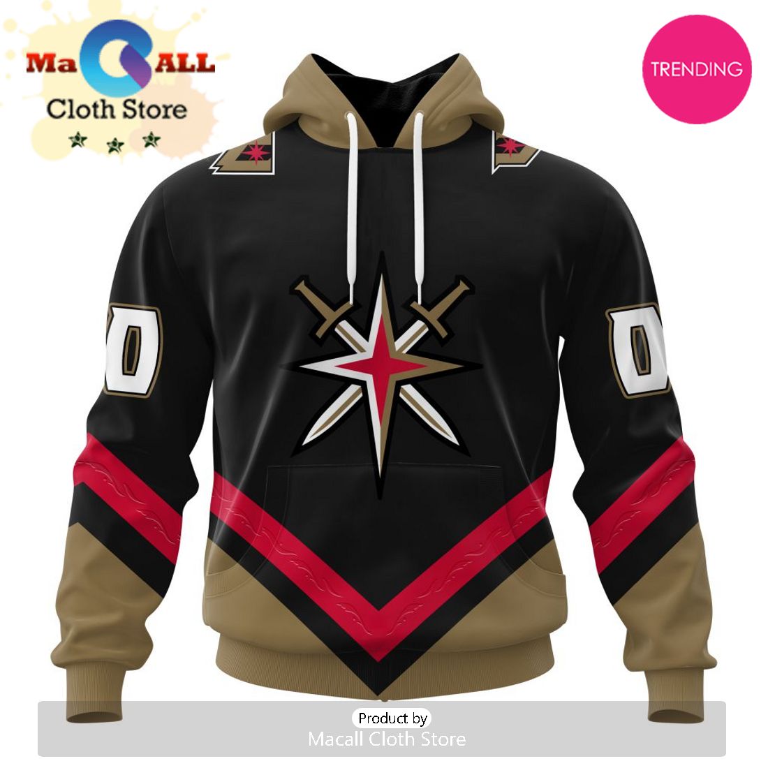NHL Vegas Golden Knights Personalized Alternate Concepts Kits 3D Hoodie NHL Vegas Golden Knights Personalized Alternate Concepts Kits 3D Hoodie