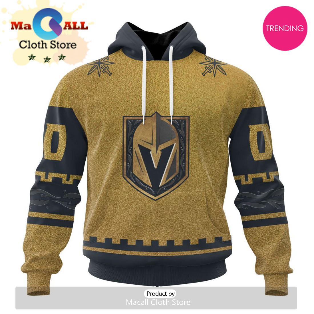 NHL Vegas Golden Knights Special Two-tone Design 3D Hoodie