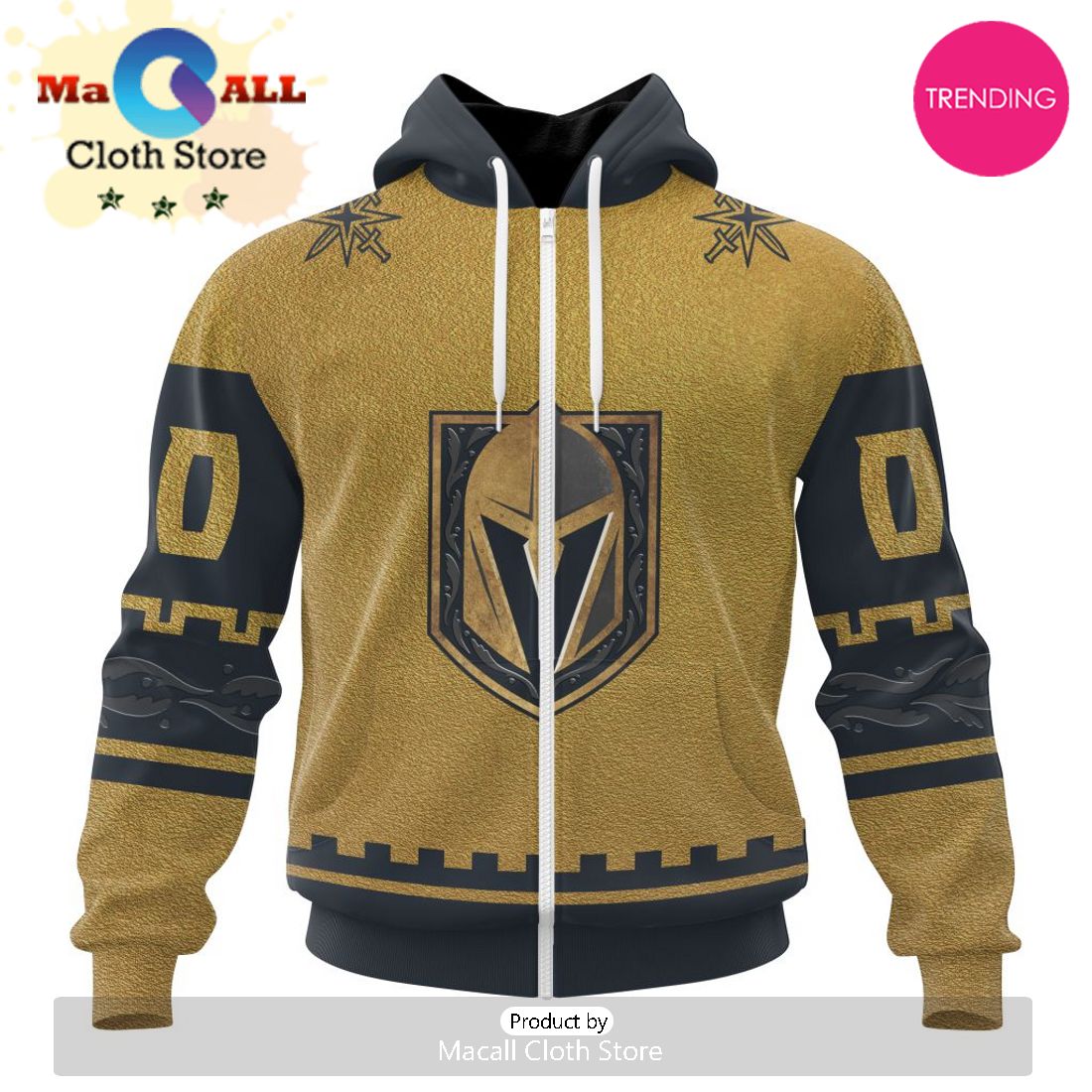 NHL Vegas Golden Knights Special Two-tone Design 3D Hoodie