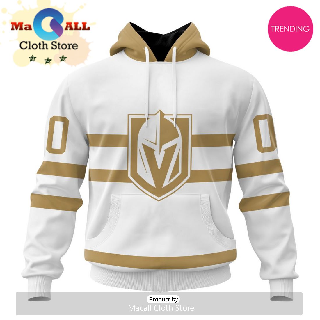 NHL Vegas Golden Knights Special Whiteout Design 3D Hoodie