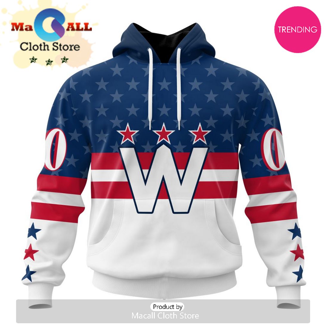 NHL Washington Capitals Personalized Alternate Concepts Kits 3D Hoodie