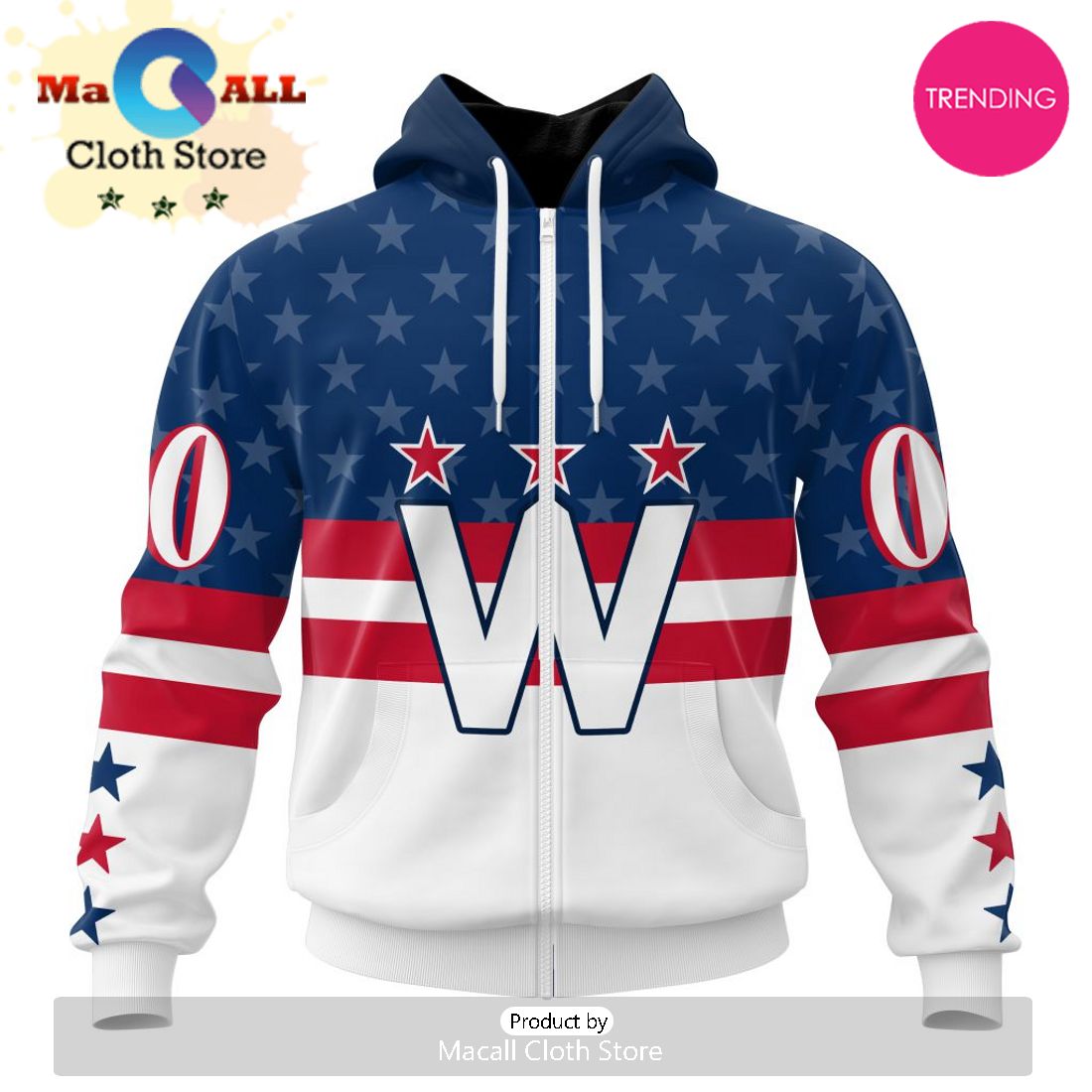 NHL Washington Capitals Personalized Alternate Concepts Kits 3D Hoodie