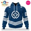 NHL Winnipeg Jets Special Blackout Design 3D Hoodie
