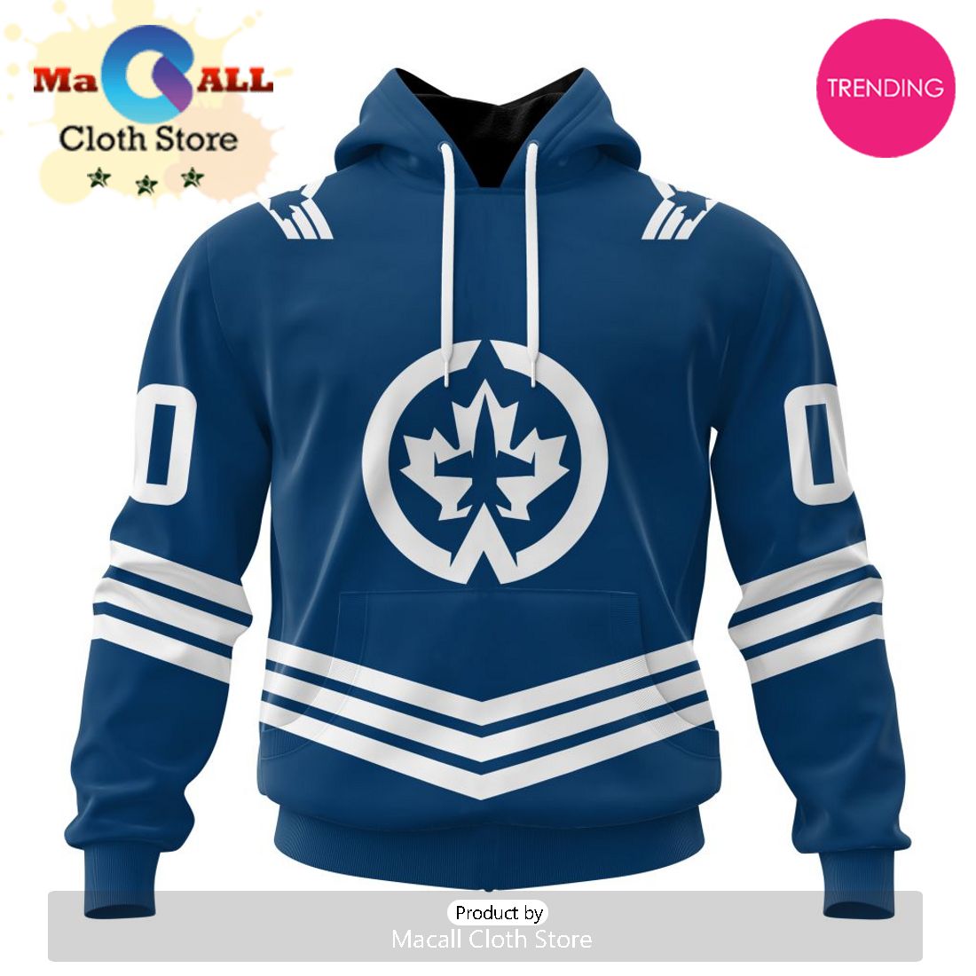 NHL Winnipeg Jets Special Two-tone Design 3D Hoodie