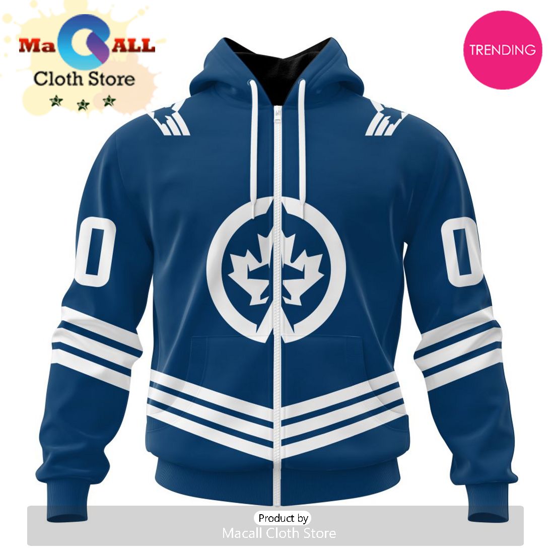 NHL Winnipeg Jets Special Two-tone Design 3D Hoodie