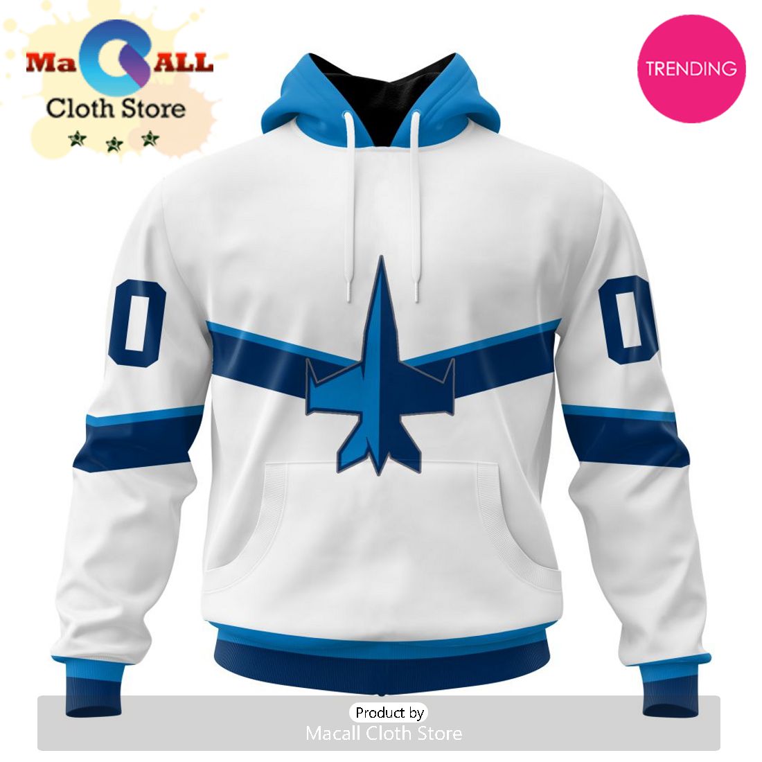 NHL Winnipeg Jets Special Whiteout Design 3D Hoodie NHL Winnipeg Jets Special Whiteout Design 3D Hoodie