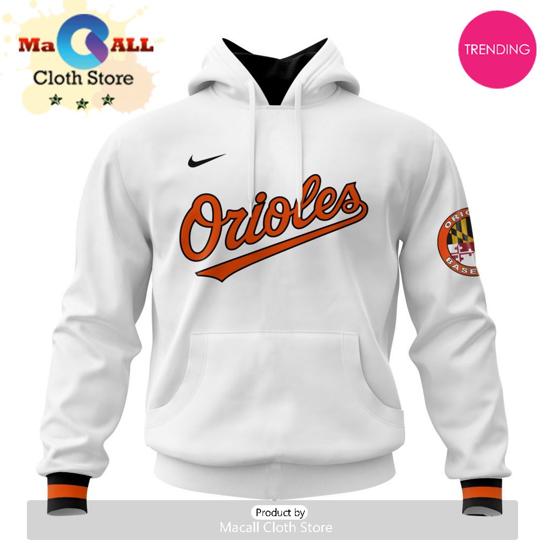 Baltimore Orioles MLB Personalized 2024 Home Kits Hoodie 3D