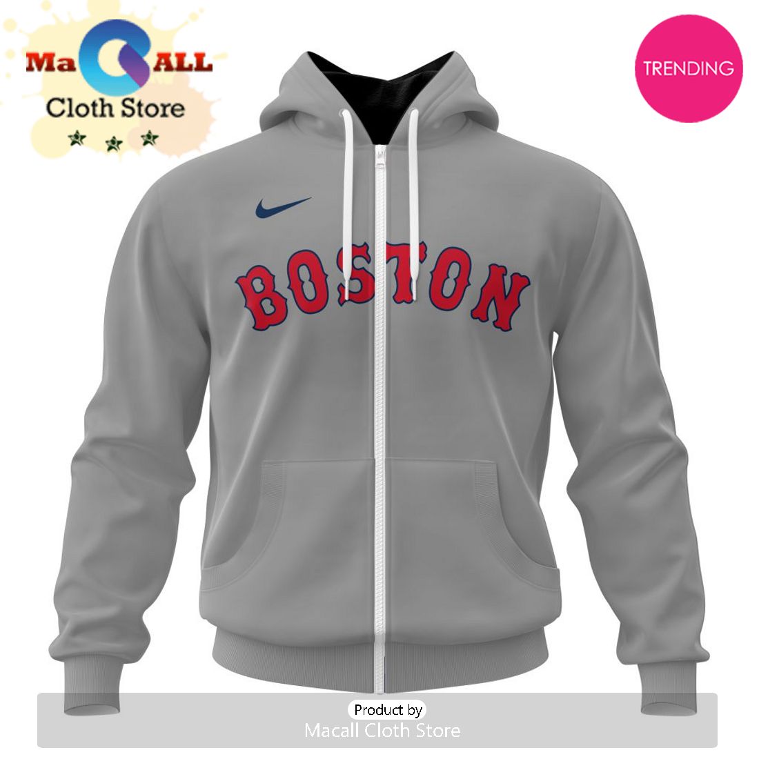 Boston Red Sox Custom MLB 2024 Road Kits Hoodie 3D