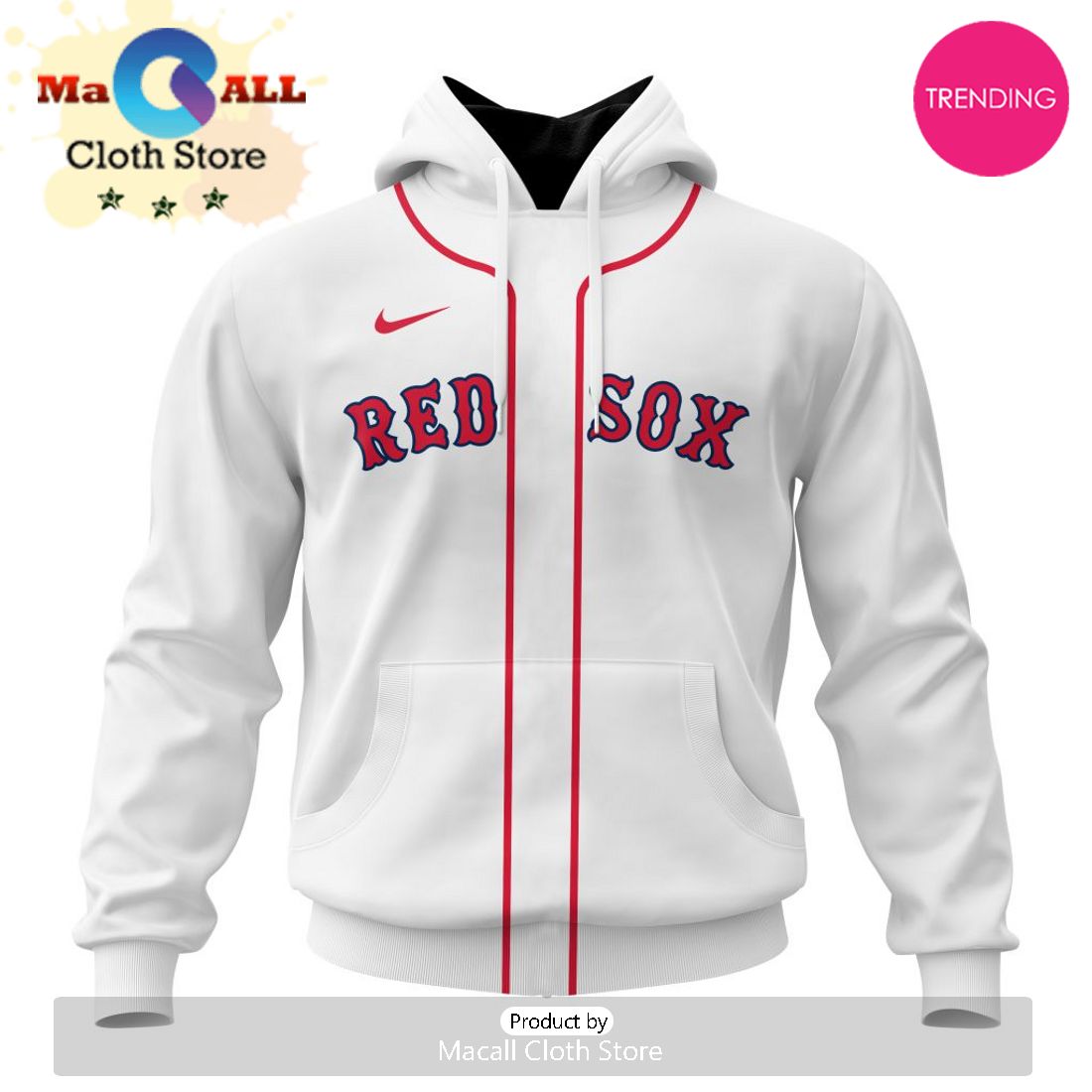 Boston Red Sox MLB Personalized 2024 Home Kits Hoodie 3D