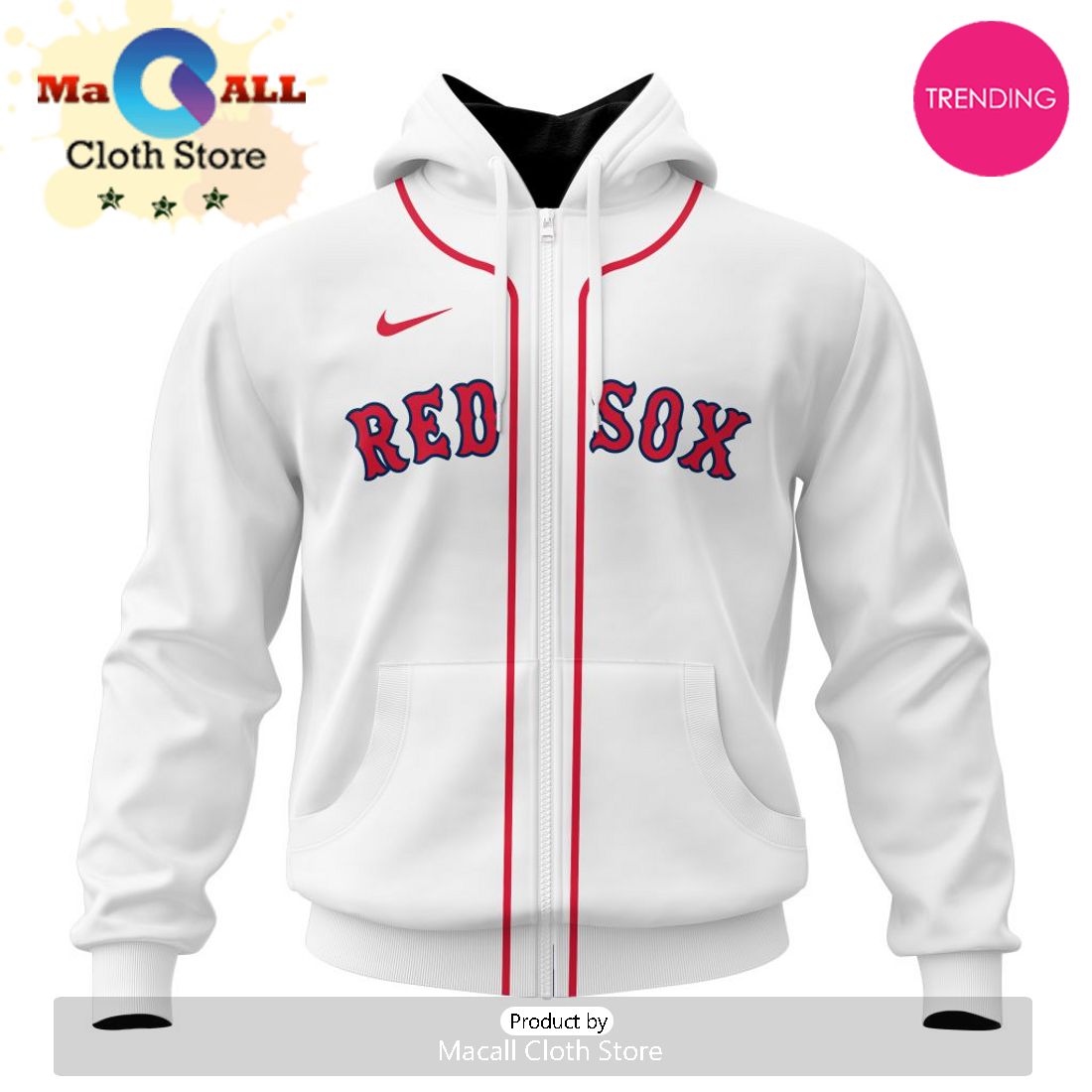 Boston Red Sox MLB Personalized 2024 Home Kits Hoodie 3D