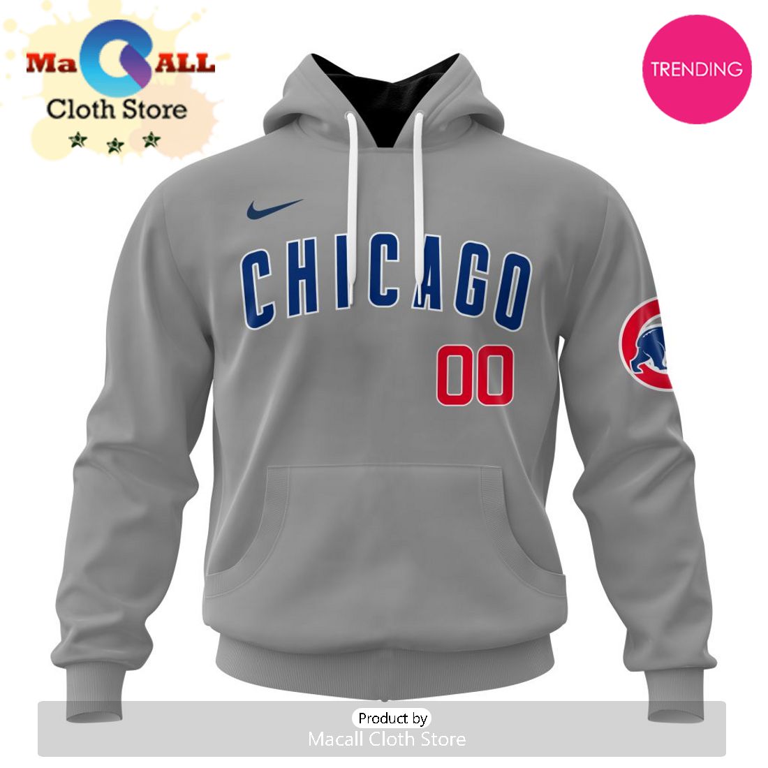 Chicago Cubs Custom MLB 2024 Road Kits Hoodie 3D