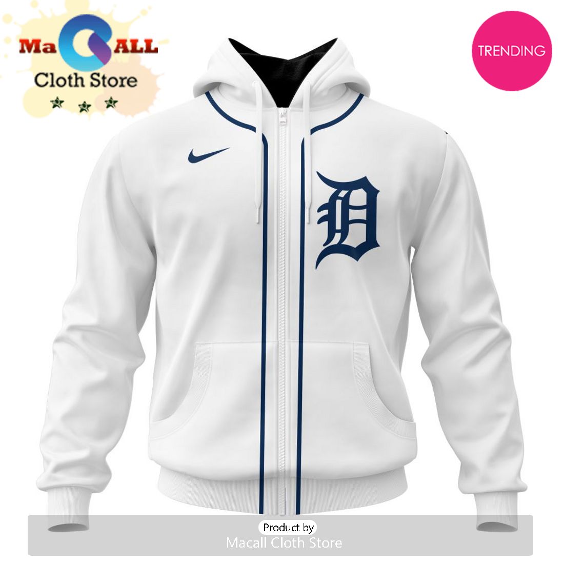 Detroit Tigers MLB Personalized 2024 Home Kits Hoodie 3D