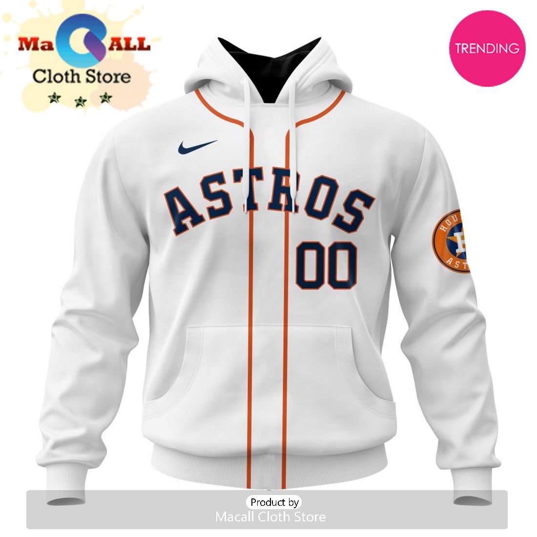 Houston Astros MLB Personalized 2024 Home Kits Hoodie 3D