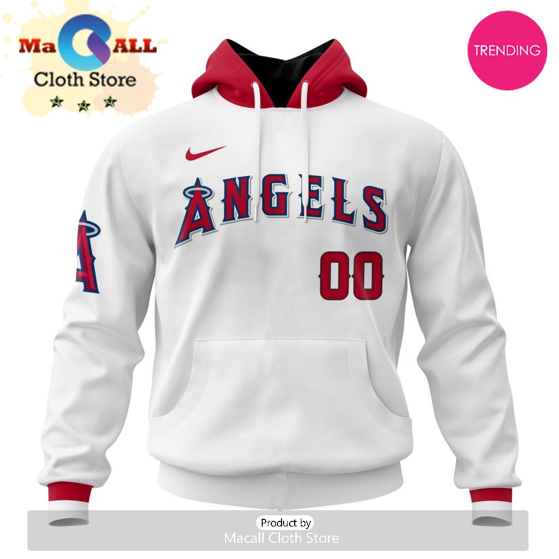 Los Angeles Angels MLB Personalized 2024 Home Kits Hoodie 3D