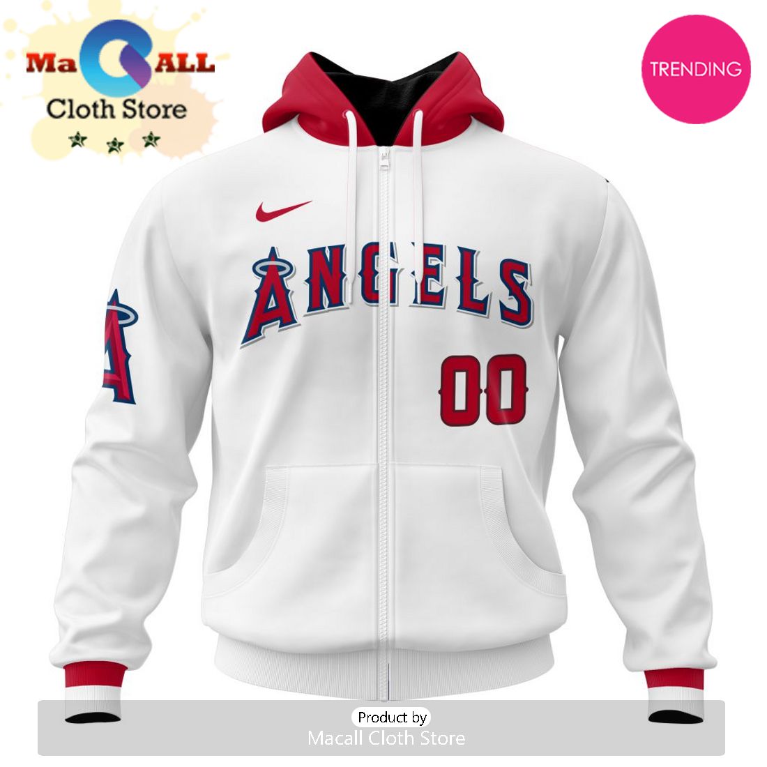 Los Angeles Angels MLB Personalized 2024 Home Kits Hoodie 3D