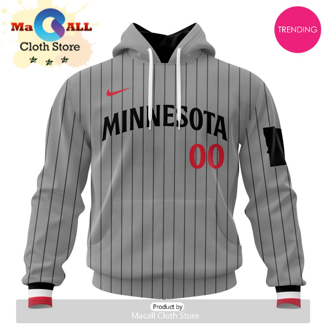 Minnesota Twins Custom MLB 2024 Road Kits Hoodie 3D Minnesota Twins Custom MLB 2024 Road Kits Hoodie 3D