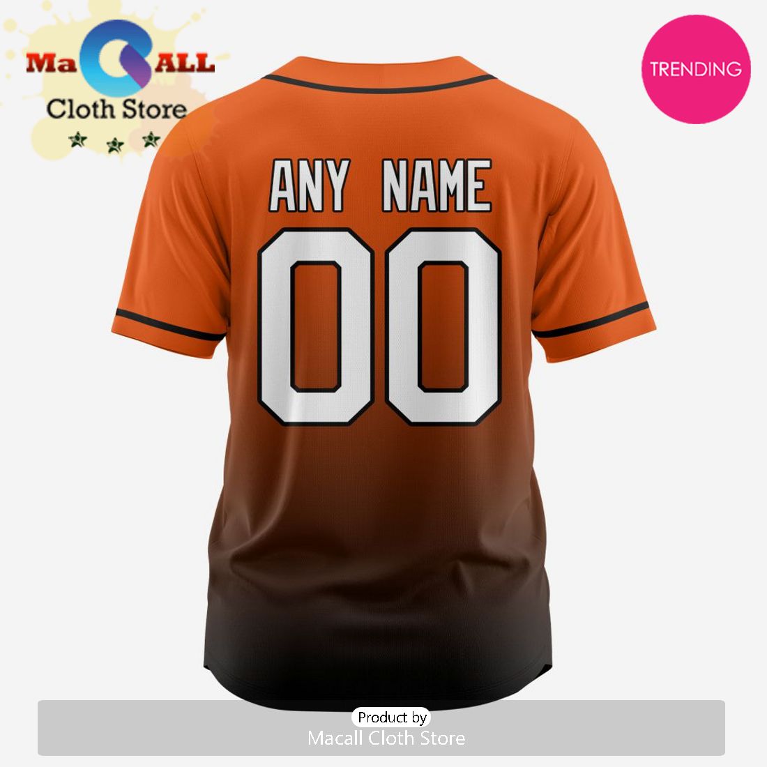 Baltimore Orioles MLB Custom Gradient Design Baseball Jersey