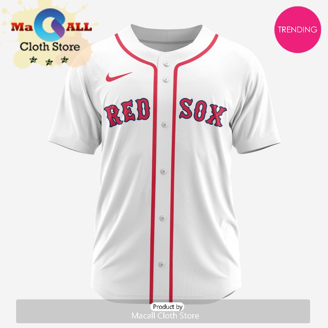 Boston Red Sox MLB Personalized 2024 Home Baseball Jersey