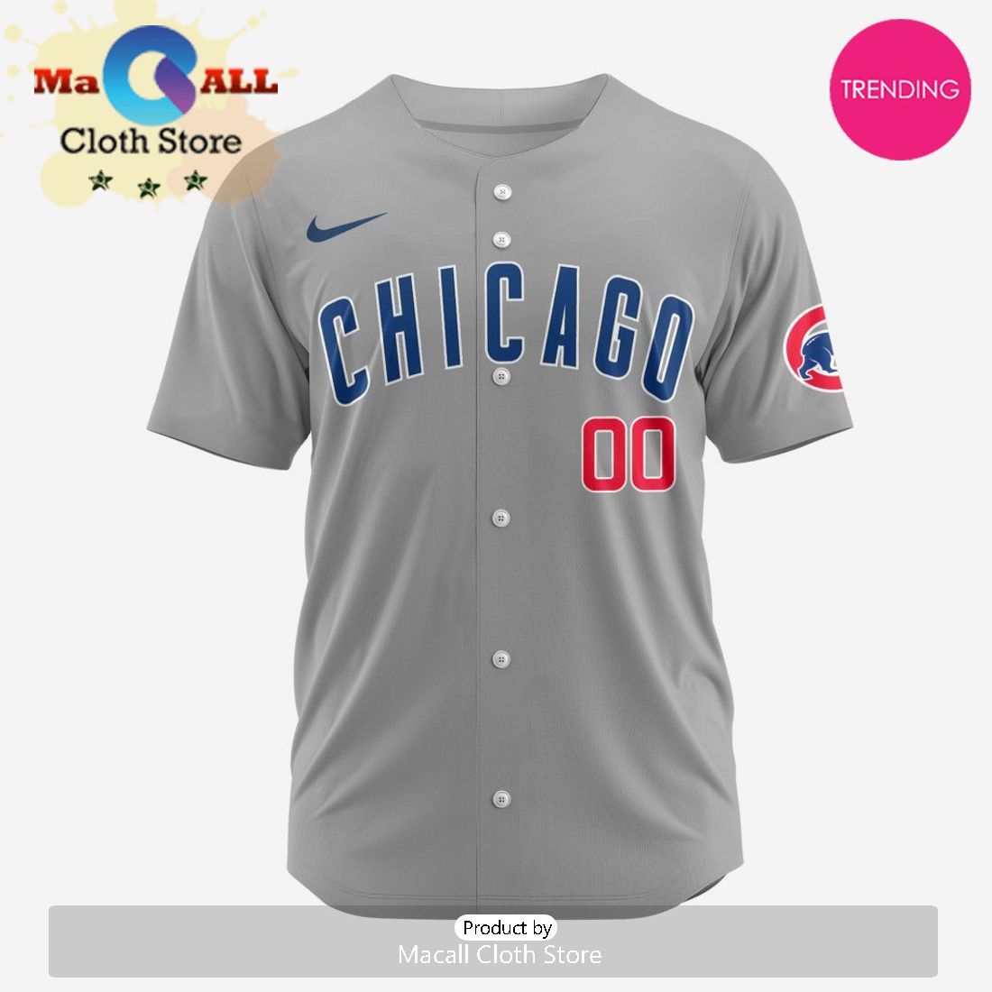 Chicago Cubs Custom MLB 2024 Road Baseball Jersey