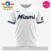 Miami Marlins MLB Custom Gradient Design Baseball Jersey