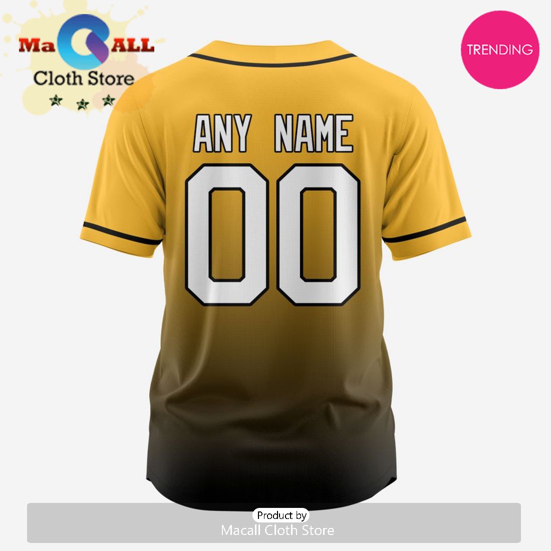 Pittsburgh Pirates MLB Custom Gradient Design Baseball Jersey