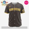 San Diego Padres MLB Custom Gradient Design Baseball Jersey