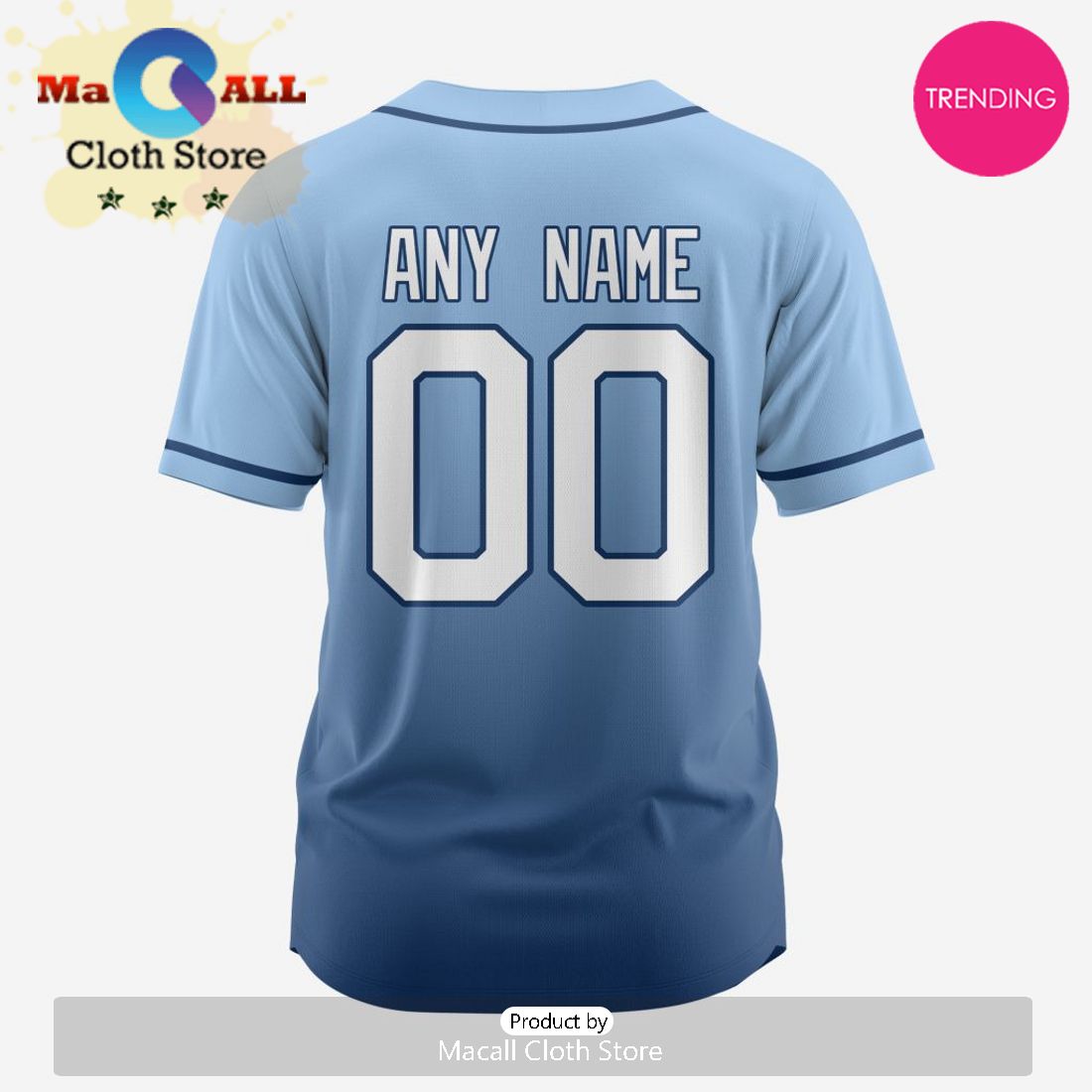 Tampa Bay Rays MLB Custom Gradient Design Baseball Jersey