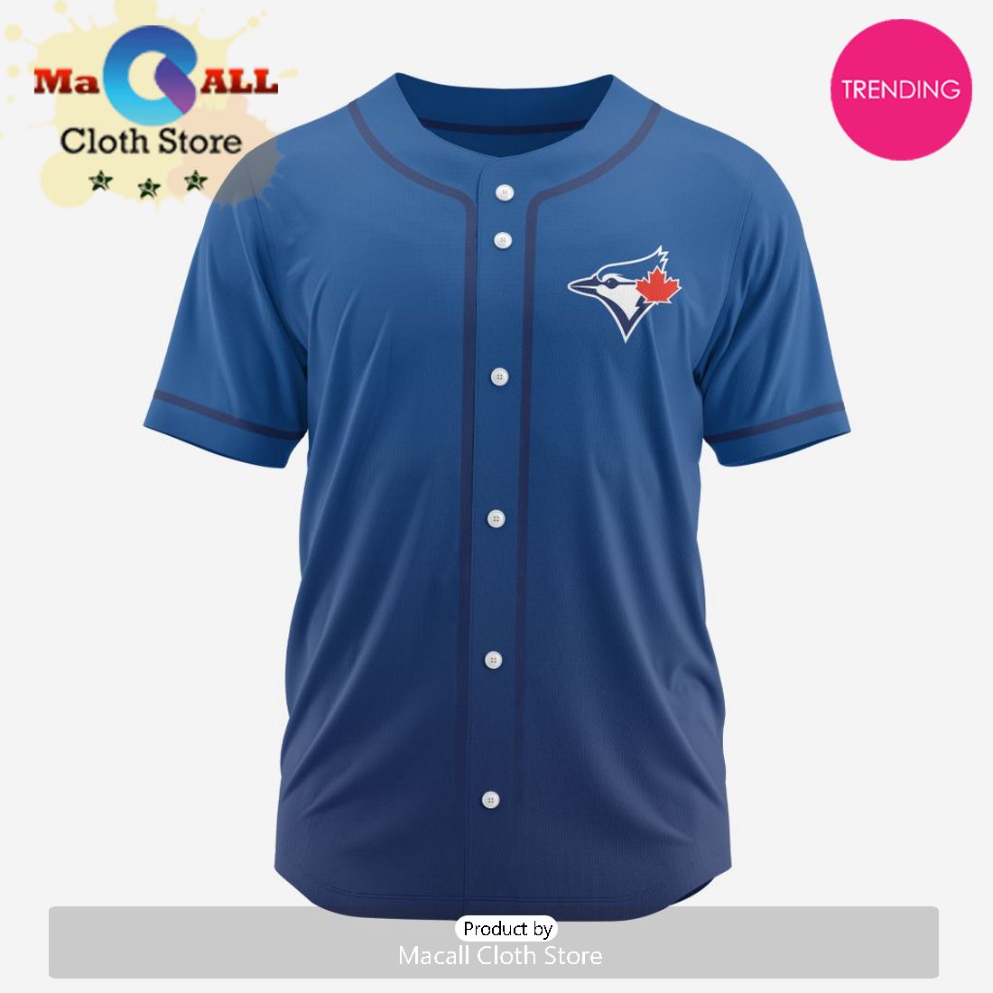 Toronto Blue Jays MLB Custom Gradient Design Baseball Jersey