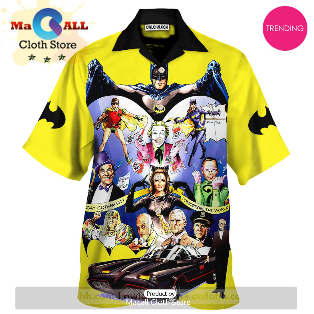 Batman Characters Hawaiian Shirt