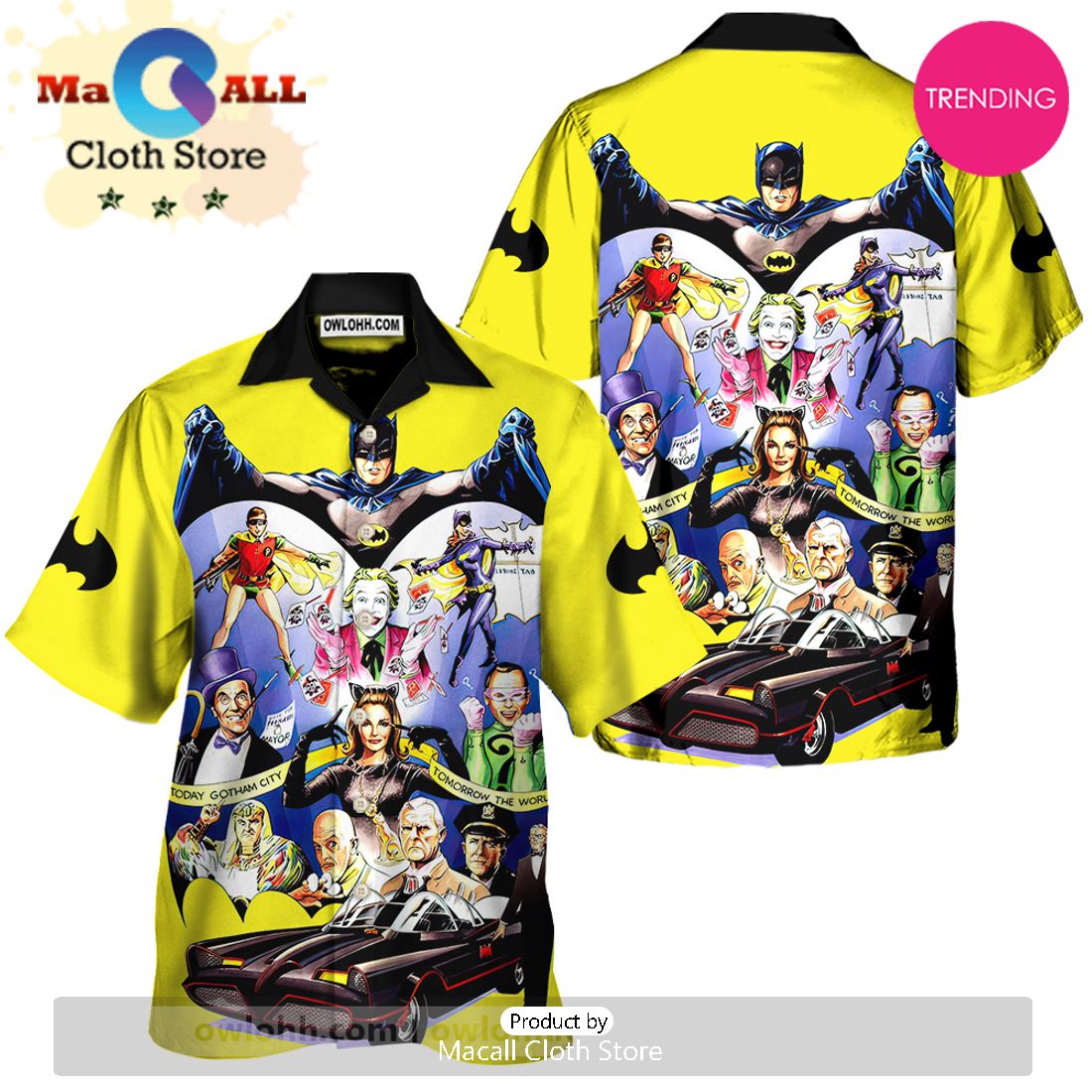 Batman Characters Hawaiian Shirt