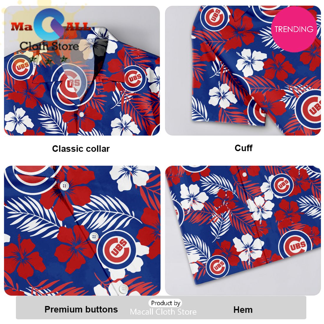 Chicago Cubs Hawaiian Shirt
