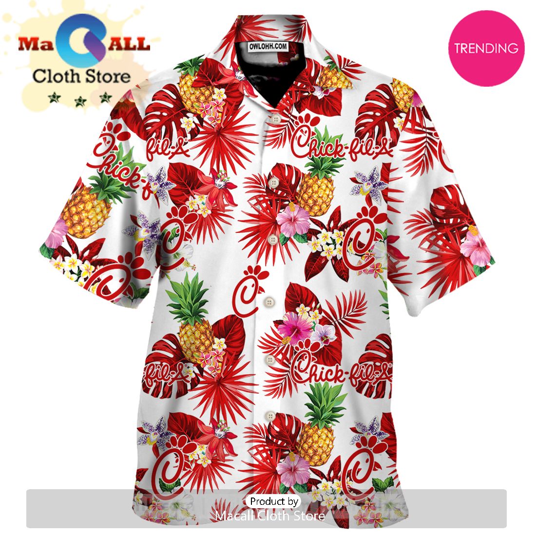 Chick-Fil-A Hawaiian Aloha Shirts