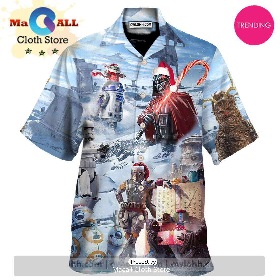 Christmas Star Wars Christmas Is Doing A Little Something Extra For Someone Hawaiian Shirt