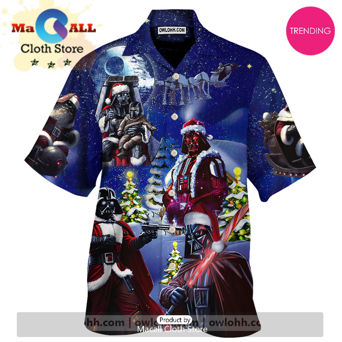 Christmas Star Wars Darth Vader Christmas Night Holiday Hawaiian Shirt