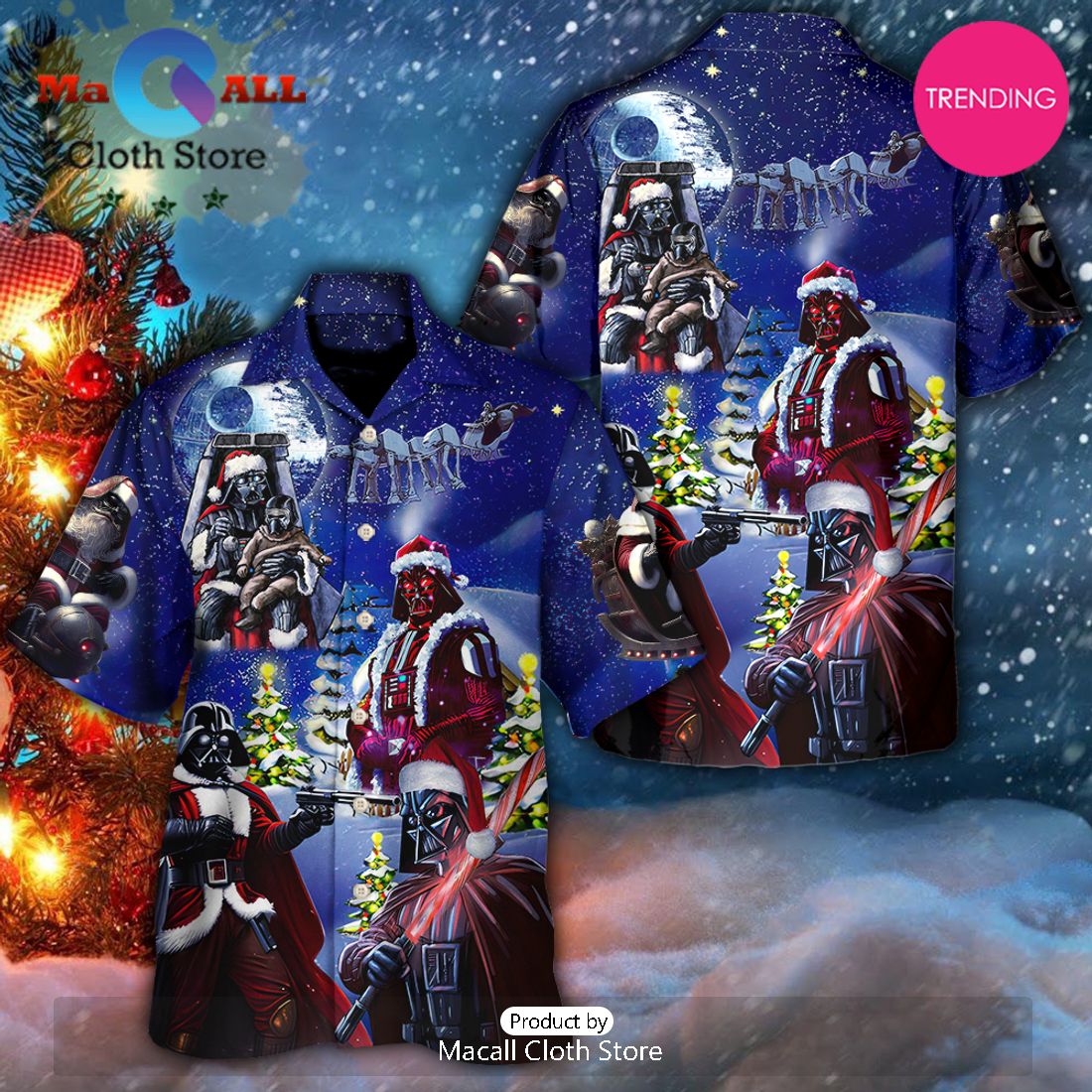 Christmas Star Wars Darth Vader Christmas Night Holiday Hawaiian Shirt