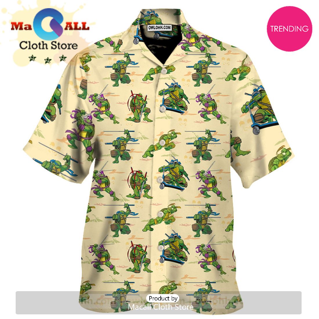 The Teenage Mutant Ninja Turtles Tmnt Hawaiian Shirt