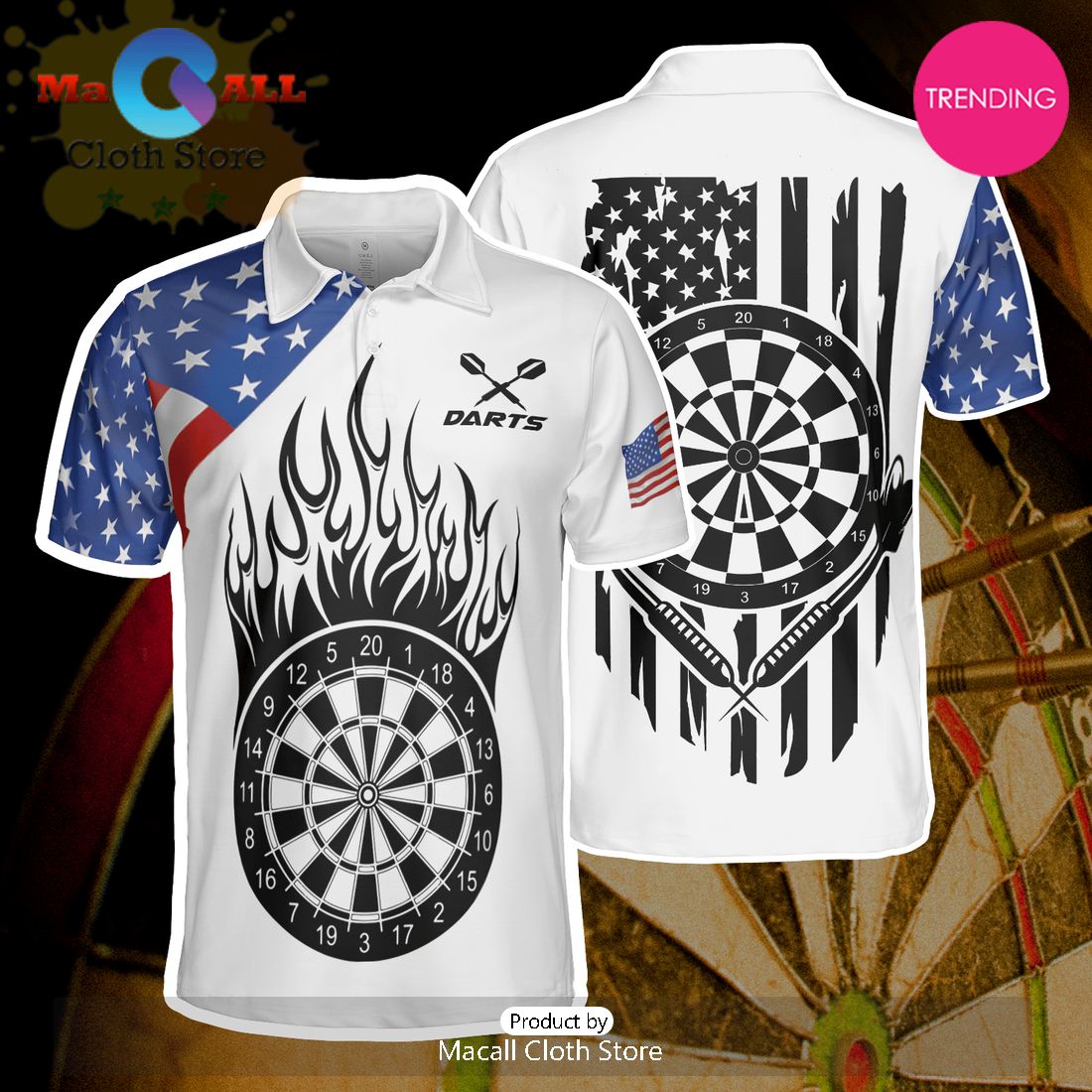 American Darts Polo Shirt For Men