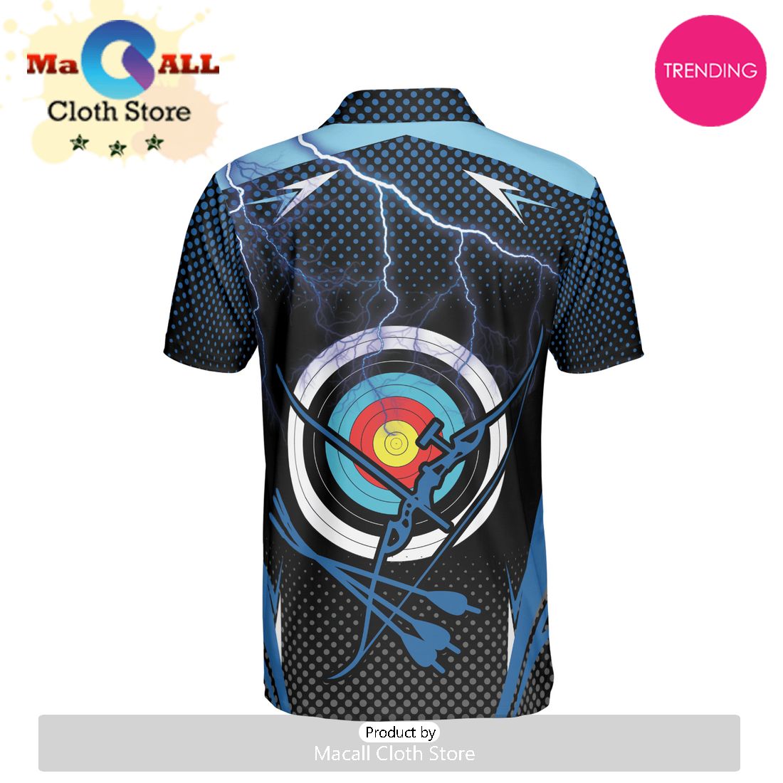 Archery Bow And Arrows Polo Shirt For Men