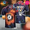 Billiard Black Camouflage Polo Shirt For Men
